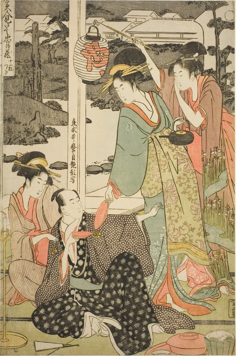 The Chushingura Drama Parodied by Famous Beauties: A Set of Twelve Prints (Komei bijin mitate Chushingura, junimai tsuzuki) by Kitagawa Utamaro (喜多川歌麿), print, 1789-1800