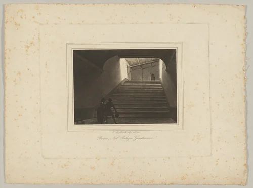 Nel Palazzo Giustiniani (In the Palazzo Giustiniani) by Carlo Baldassare Simelli, print, 1830-1849