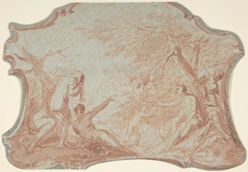 Diana and Callisto by Philipp Hieronymus Brinckmann, drawing, 1725-1761