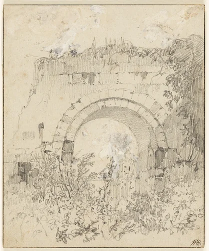Ruins of Archway by Richard Parkes Bonington, drawing, 1822-1833