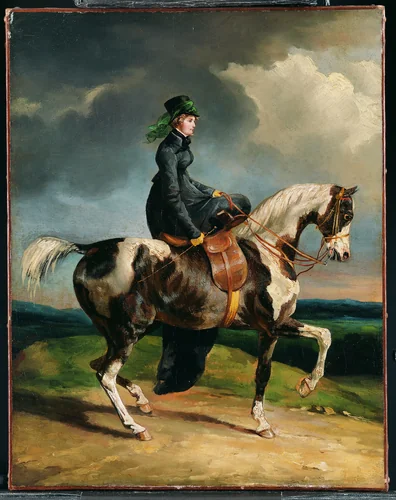 Horsewoman by Théodore Gericault, painting, 1820-1824
