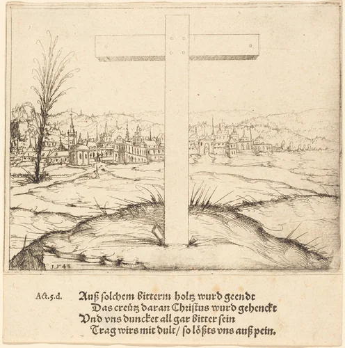 The Cross of Christ by Augustin Hirschvogel, print, 1548