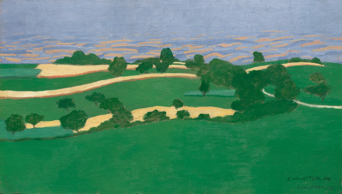 Corn Fields by Félix Vallotton, painting, 1900