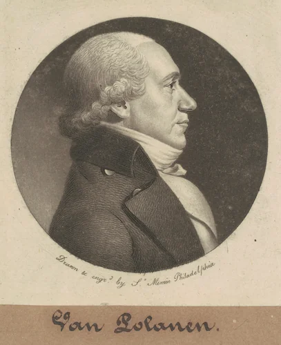 Roger Gerard Van Polanen by Charles B. J. Févret de Saint-Mémin, print, 1800