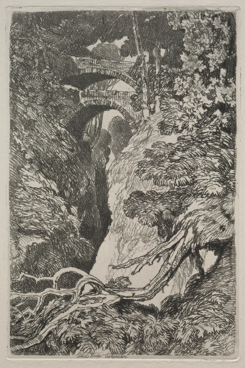 Liber Studiorum: Devil's Bridge, Cardiganshire by John Sell Cotman, print, 1838
