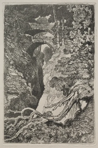 Liber Studiorum: Devil's Bridge, Cardiganshire by John Sell Cotman, print, 1838