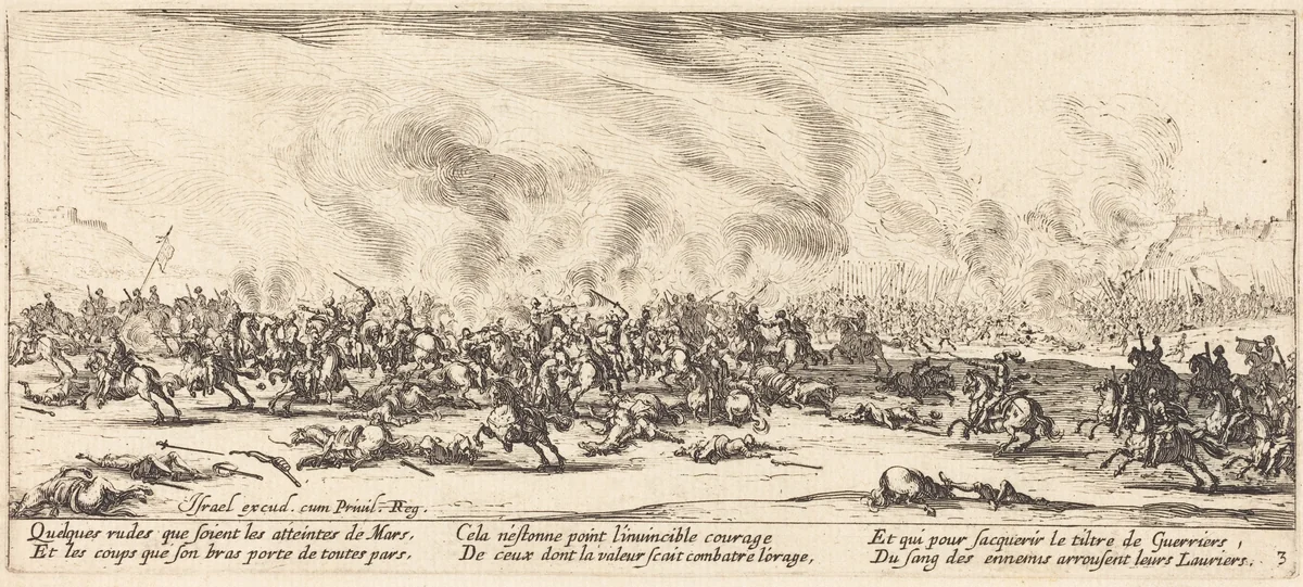The Battle by Jacques Callot, print, 1633