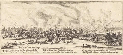 The Battle by Jacques Callot, print, 1633