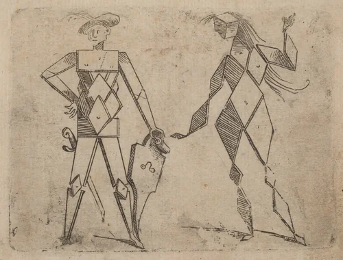 From "Bizzarie di varie Figure" by Giovanni Battista Bracelli, print, 1624