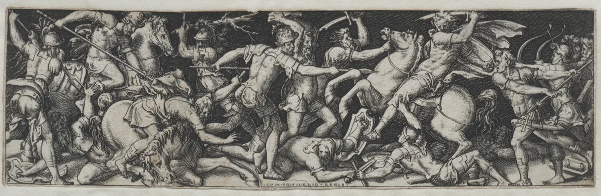 Combats and Triumphs No. 11 by Etienne Delaune, print, 1550-1572