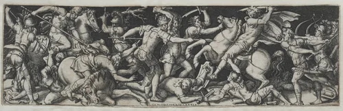 Combats and Triumphs No. 11 by Etienne Delaune, print, 1550-1572