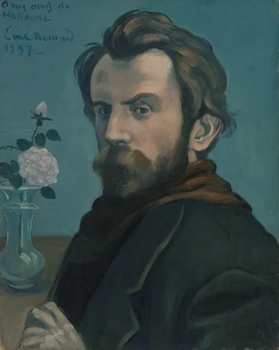 Self-portrait by Émile Bernard, painting, 1897