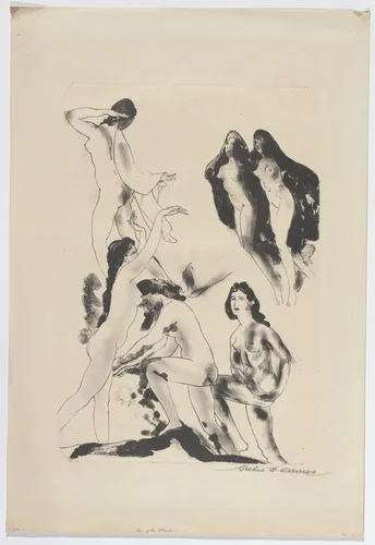 Free of Clouds by Arthur B. Davies, print, 1919