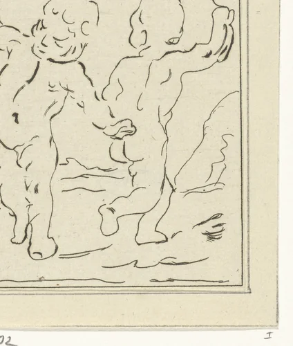 Twee kinderen met vogels by Jacob Hoolaart, print, 1728-1789