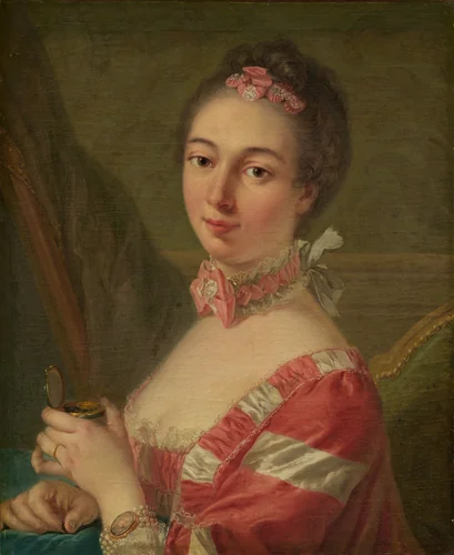 Portrait of a Lady by Louis Michel Van Loo, painting, 1700-1799