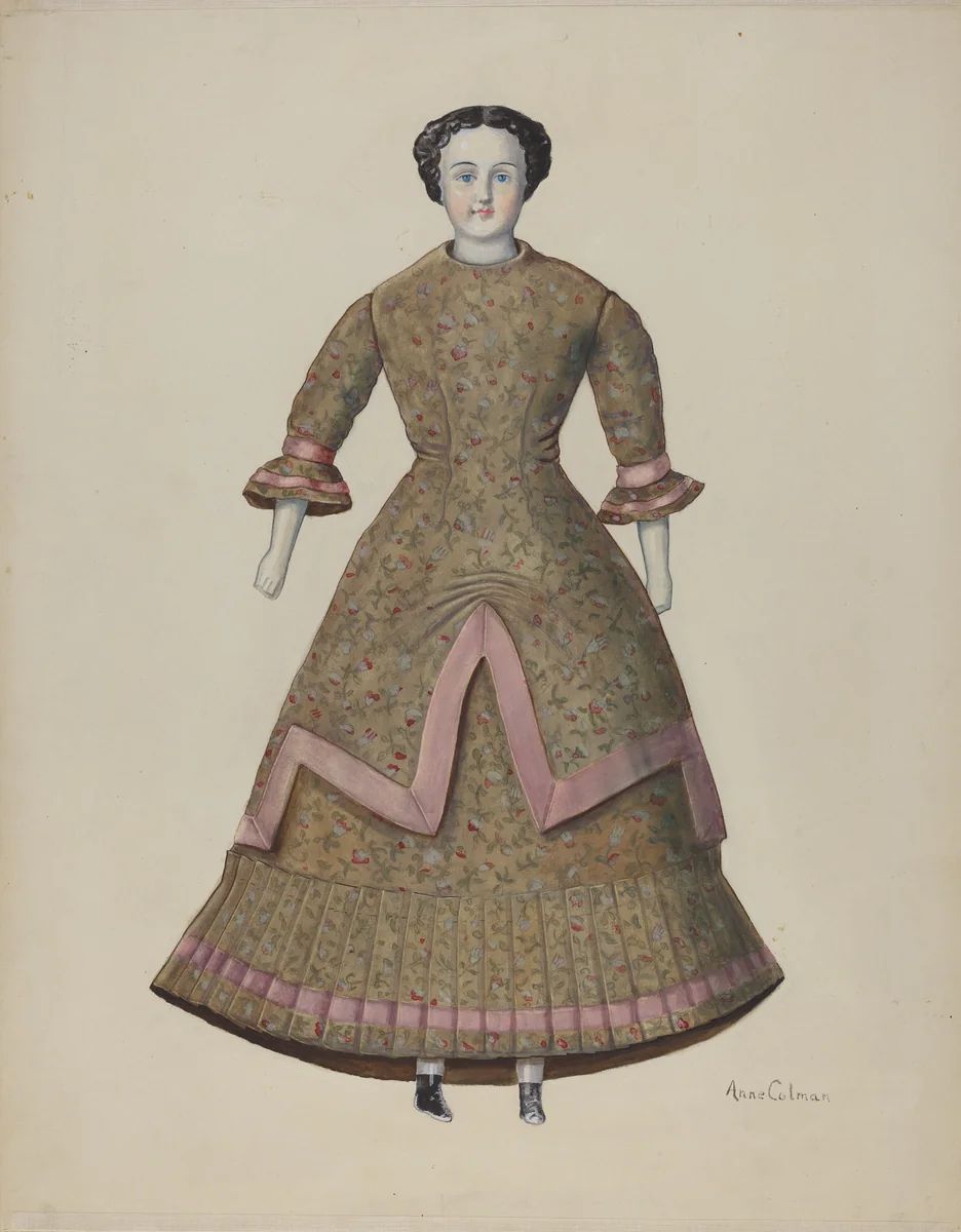 Doll - "Lydia" by Anne Colman, index of american design, 1937