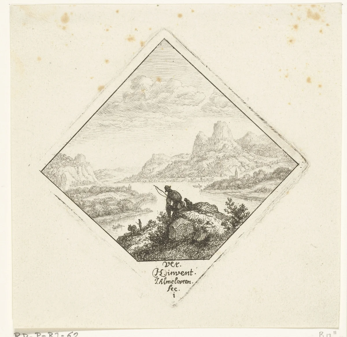 Voorjaar by Jan van Almeloveen, print, 1662-1683