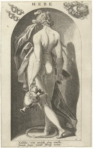 Hebe by Nicolaas Braeu, print, 1598