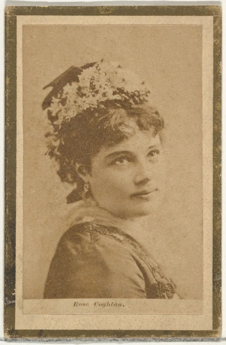 Rose Coghlan, from the Actresses and Celebrities series (N60, Type 2) promoting Little Beauties Cigarettes for Allen & Ginter brand tobacco products by Allen & Ginter, photograph, 1887