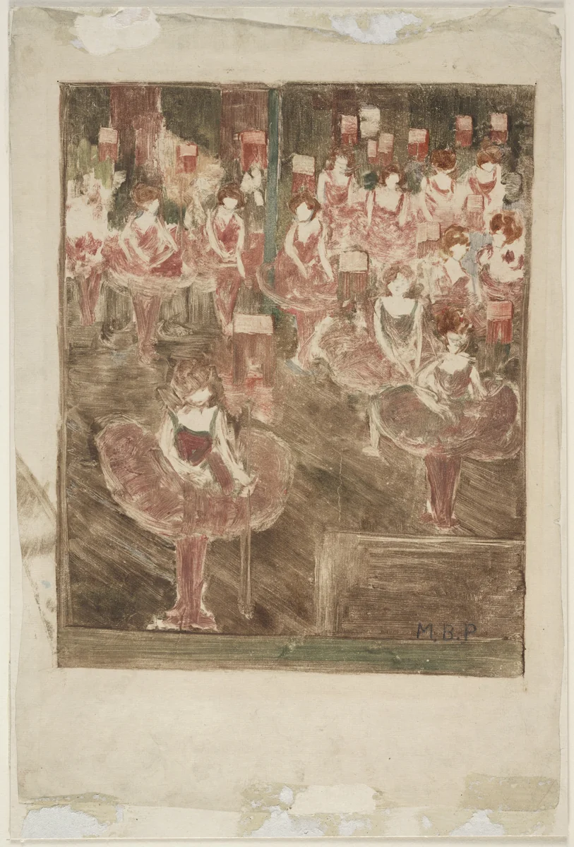 The Rehearsal by Maurice Prendergast, print, 1900