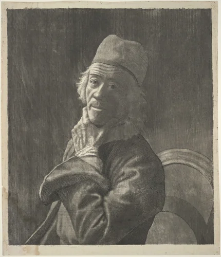 Self-Portrait by Jean-Etienne Liotard, print, 1774-1785