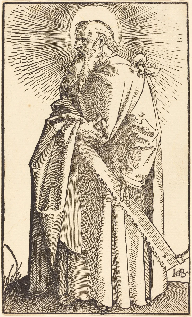Saint Simon by Hans Baldung Grien, print, 1519