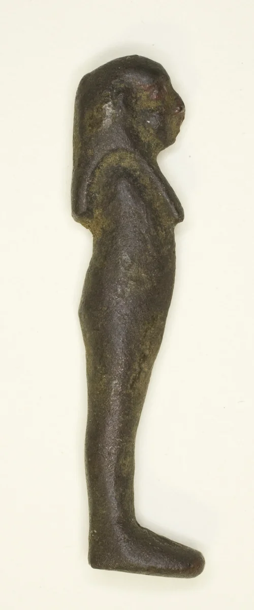 Amulet of the God Imsety (one of the four Sons of Horus) by Egyptian, metalwork, -664--332