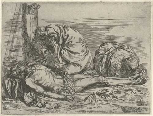 Bewening van Christus by anonymous, print, 1600-1624