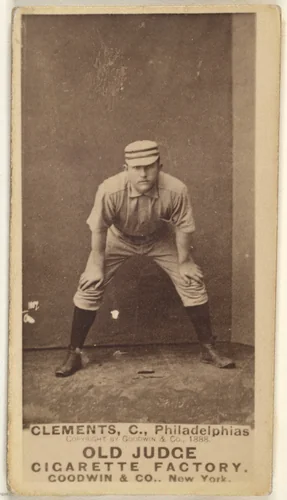 John J. "Jack" Clements, Catcher, Philadelphia, from the Old Judge series (N172) for Old Judge Cigarettes by Goodwin & Company, photograph, 1888