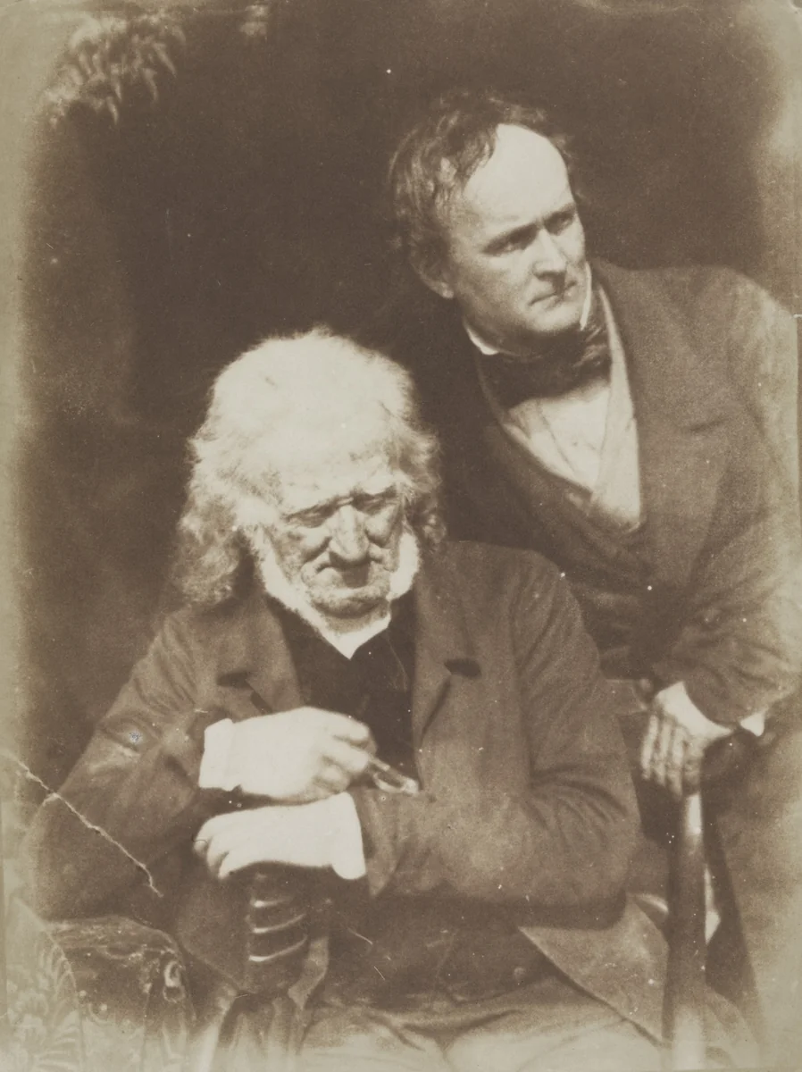 J. Henning and Handyside Ritchie by David Octavius Hill, Robert Adamson, photograph, 1841