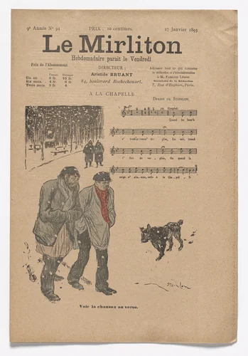 Le Mirliton, no. 94 by Théophile-Alexandre Steinlen, periodical, 1893