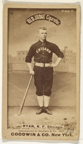 Ryan, Right Field, Chicago, from the Old Judge series (N172) for Old Judge Cigarettes by Goodwin & Company, photograph, 1887