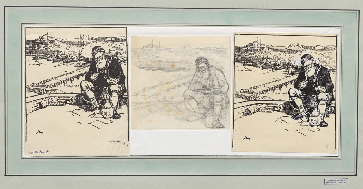 Constantinople by Auguste Louis Lepère, drawing, 1914
