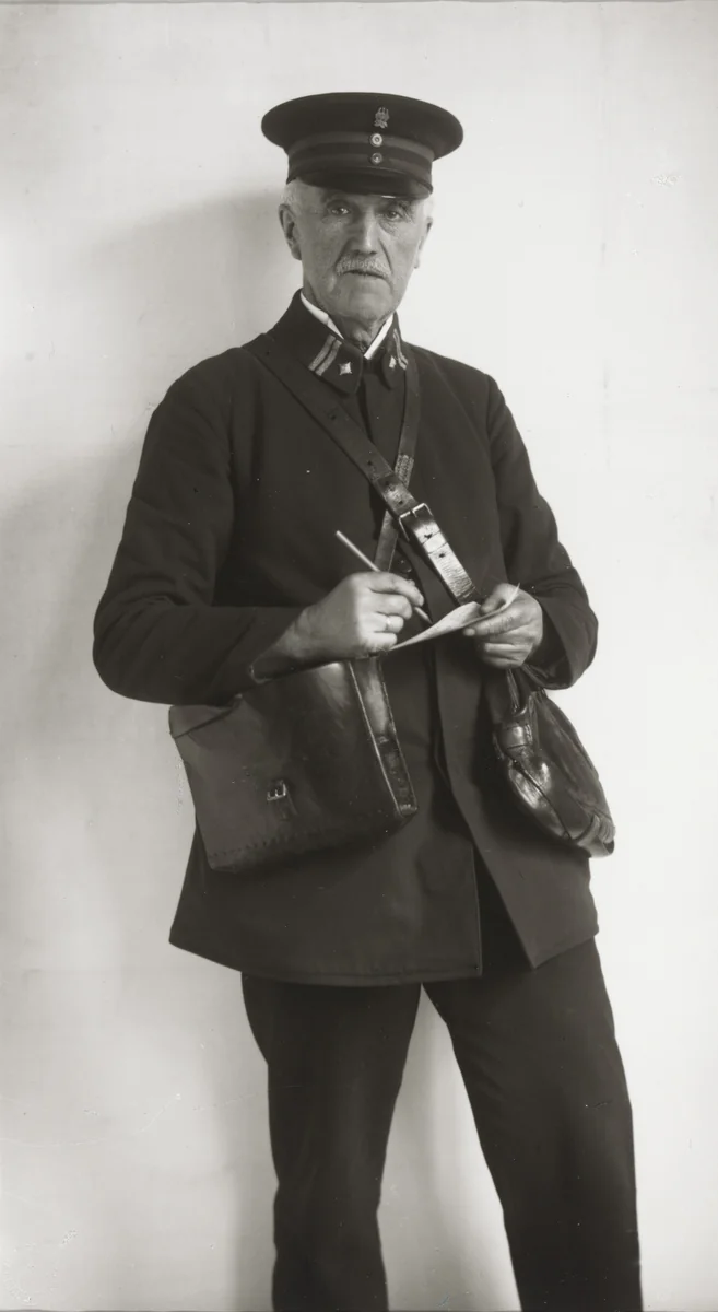 Registered Letter Mailman by August Sander, photograph, 1925