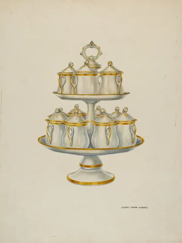 Lazy Susan by Harry Mann Waddell, index of american design, 1940