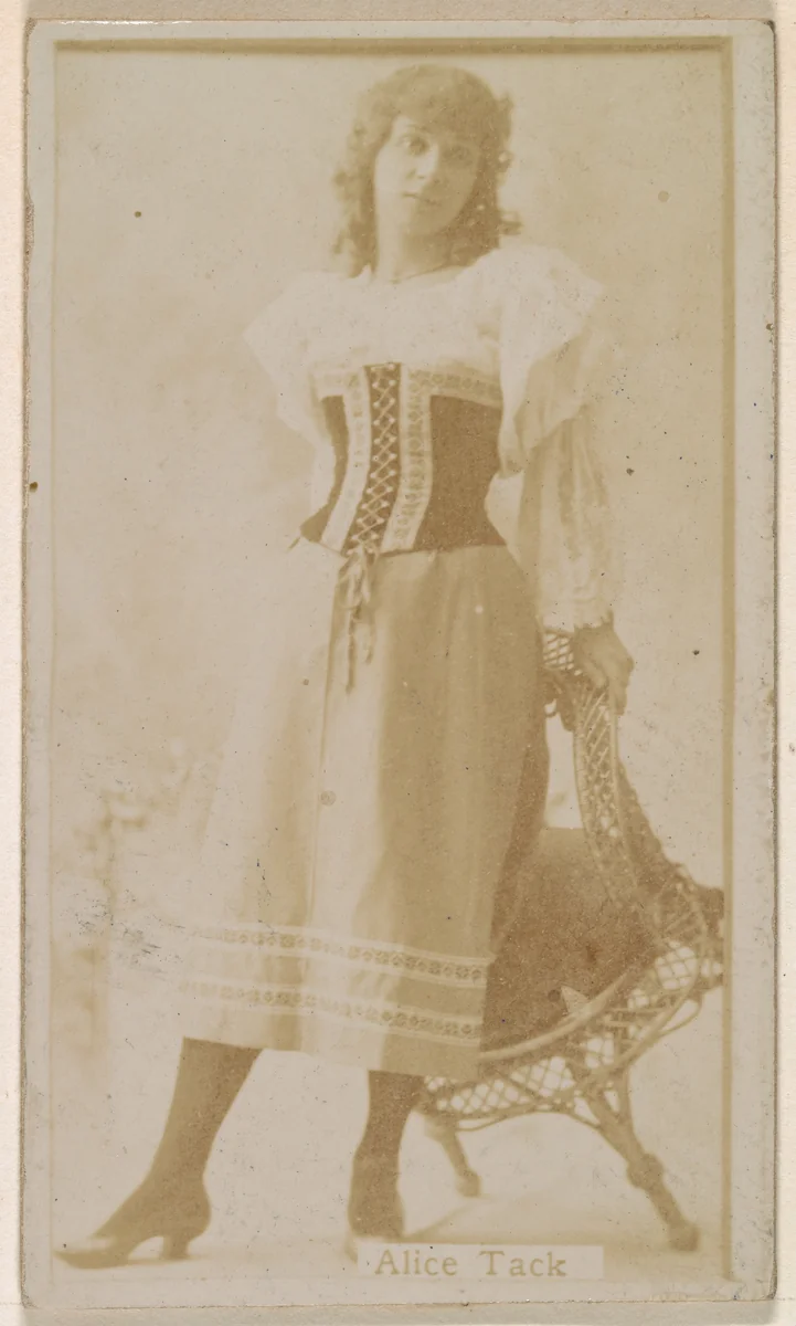 Alice Tack, from the Actresses series (N245) issued by Kinney Brothers to promote Sweet Caporal Cigarettes by Kinney Brothers Tobacco Company, photograph, 1890