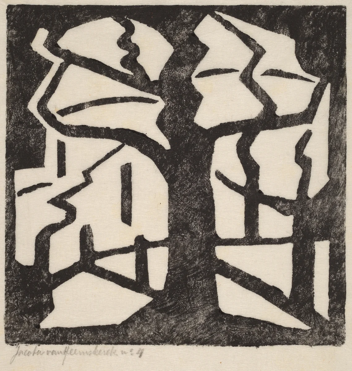 Tree by Jacoba van Heemskerck van Beest, print, 1910-1920