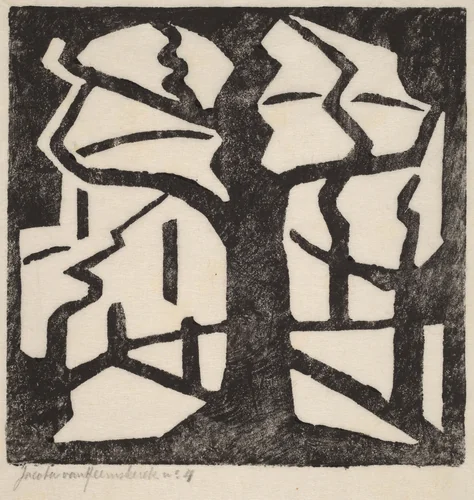 Tree by Jacoba van Heemskerck van Beest, print, 1910-1920
