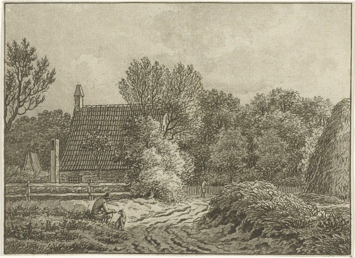 Landschap bij Bloemendaal by Jan Evert Grave, print, 1769-1805