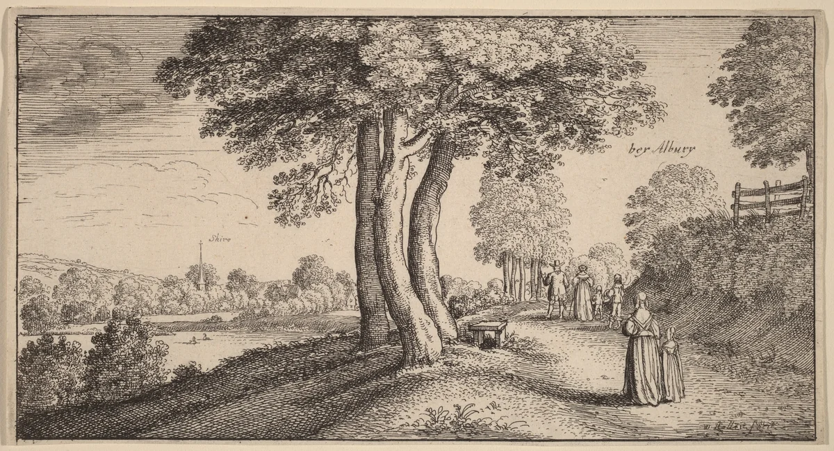 Albury by Wenceslaus Hollar, print, 1645