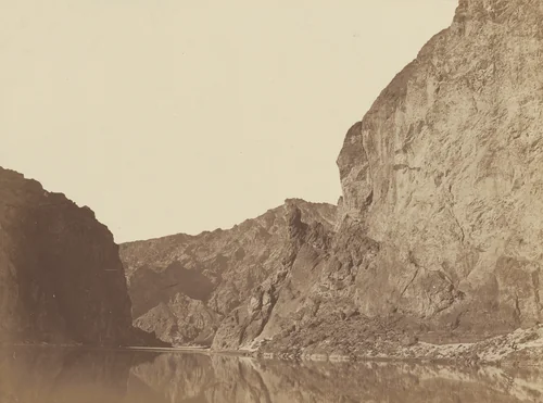Black Canyon, Colorado River, Looking Below from Big Horn Camp, #4 by Timothy O'Sullivan, photograph, 1871