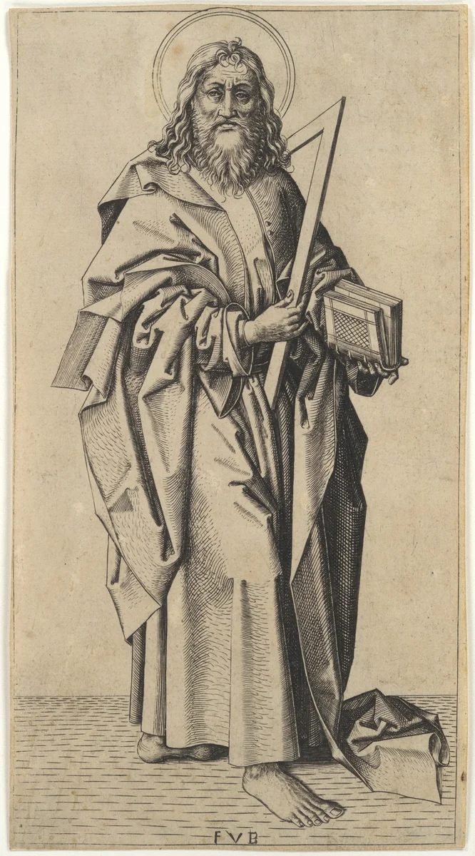 Saint Thomas by Master FVB, print, 1485-1505