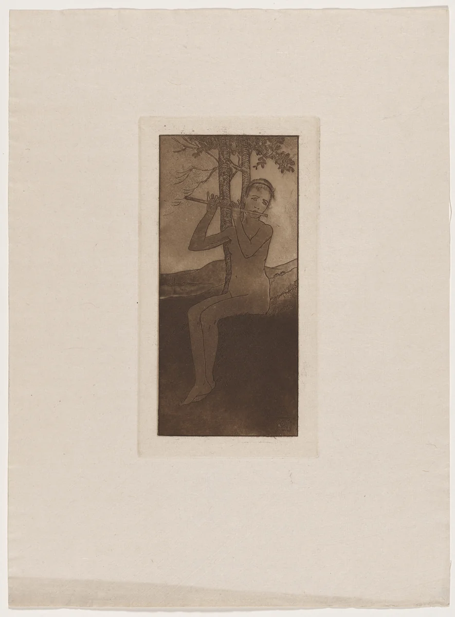 Le chant de la cigale by Armand Rassenfosse, print, 1895