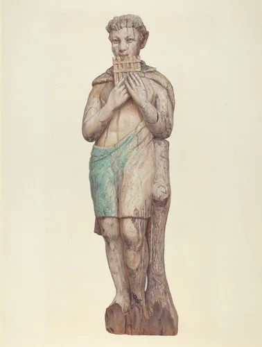 Circus Wagon Figure: Pan by John Collins, index of american design, 1938