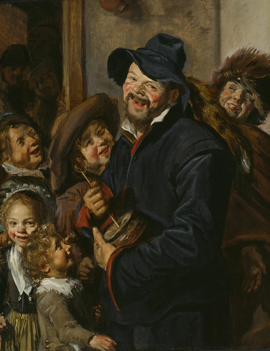 The Rommel-Pot Player by Frans Hals, painting, 1625-1635