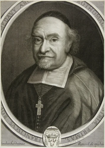 François Rouxel de Medavy, Archbishop of Rouen by Antoine Masson, print, 1677