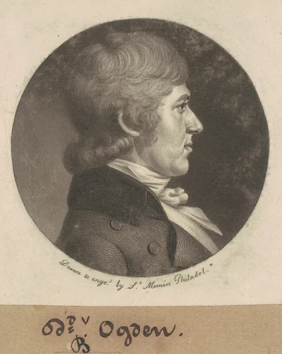 David Bayard Ogden by Charles B. J. Févret de Saint-Mémin, print, 1799