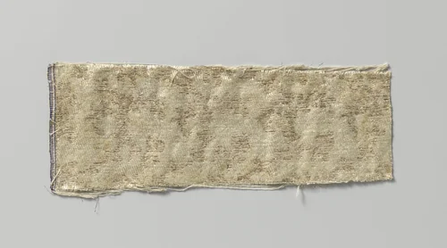 Fragment van zijdesatijn by anonymous, textile, 1690-1699