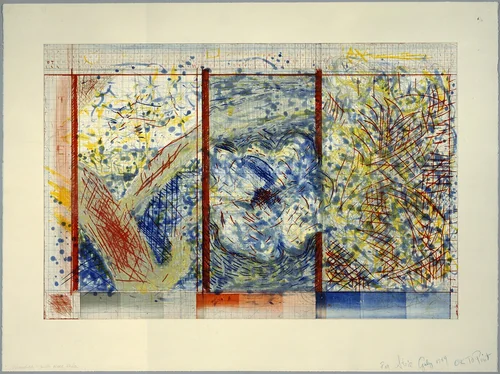 The Tree after Hiroshige by Pat Steir, print, 1984