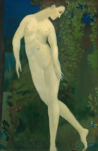 Stars and Dews and Dreams of Night by Arthur B. Davies, painting, 1927